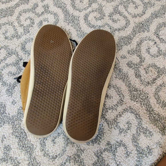 VANS Men's Dark Khaki Tan Canvas Off The Wall Skater Sneakers Loafer Shoes 6.5 - Picture 10 of 10